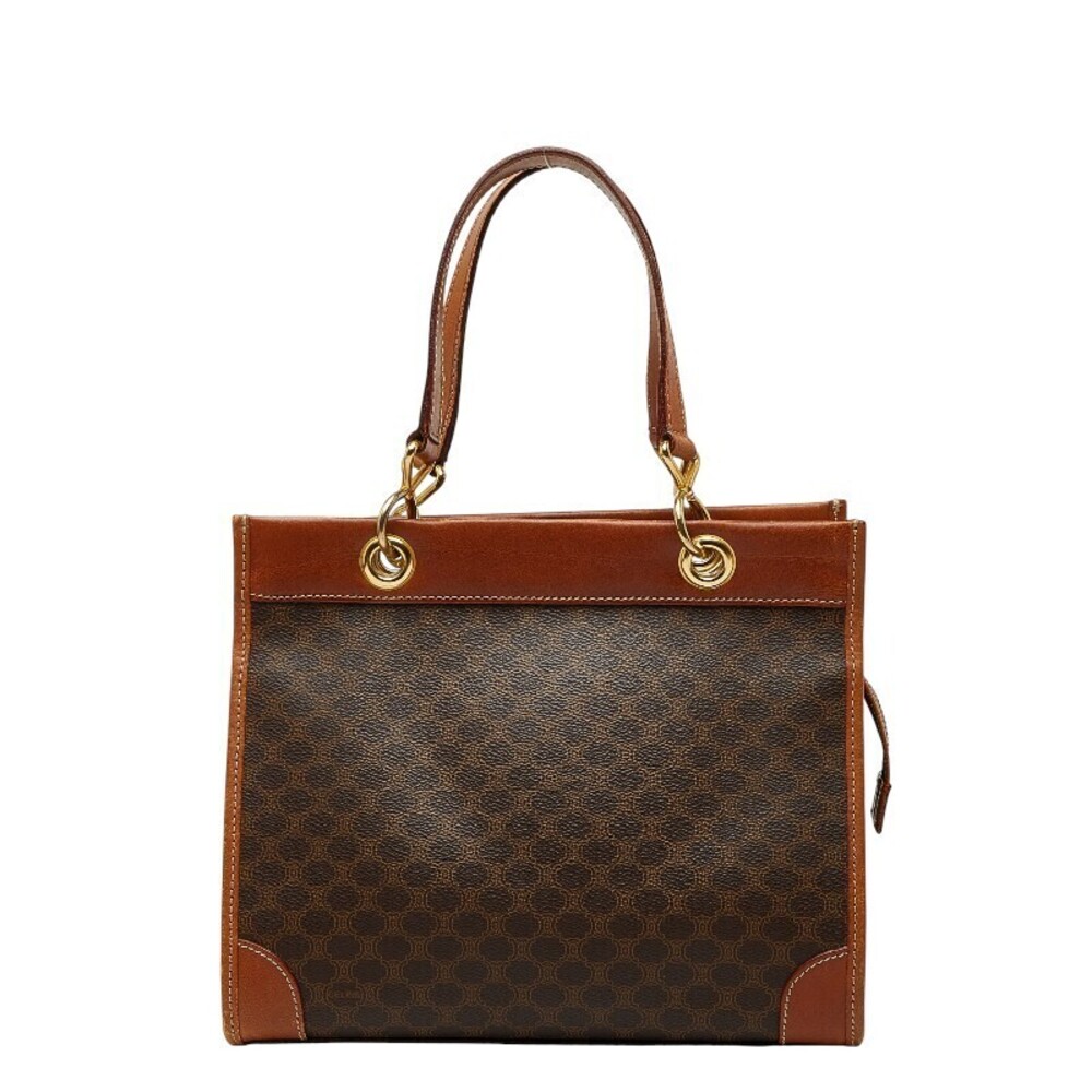 Celine Macadam handbag brown leather
